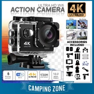 4K Ultra HD WiFi Action Camera 30M Underwater Video Recorder Waterproof Go Pro Camcorder 16MP 1080P Sport DV Sport Camera