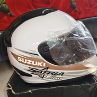 SUZUKI Full Face Helmet Satria FU 150 White Fighter Limited edition Original Showroom