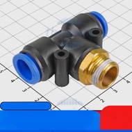 PB12-03 Pneumatic Connector With T-Thread Pipe 12mm External Thread 16mm, 3/8inch IC2 Components