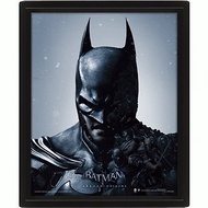 【蝙蝠俠】蝙蝠俠/小丑 阿卡漢起源3D海報(含框)