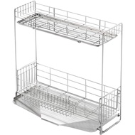 【Direct from Japan】Yoshikawa 1306080 Dish Rack, Side of Sink, Made in Japan, Expandable, 2-Tier, Dra