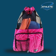 ATHLETE - Abstract Pink Line Mesh Swimming Bag