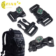 XIANS 5pcs Side Release Buckle, Black 14mm Compass Buckle,  550 Paracord Bracelet Outdoor Tool