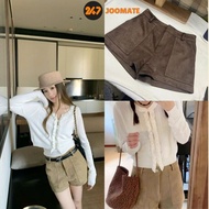 247Joomate High-Waist A-Form Suede Shorts, Soft, Luxurious, Easy to Coordinate Korean Style Q.Shortd