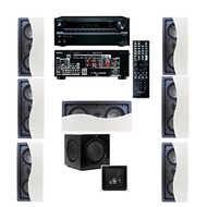 Klipsch R-2502-W II In-Wall Speaker (LCR) 7.1 Onkyo TX-NR636 7.2 Channel Network A/V