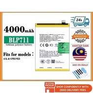 TODAY SEND Oppo A1K Battery CPH1923 BLP711 4000mah / BLP-711 4000 mAh Batteries Bateri Batery