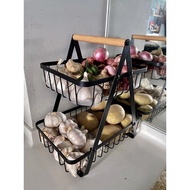 🔥READYSTOK🔥RAK BAWANG BEKAS 2 TINGKAT BAWANG TEMPAT LETAK BAWANG FRUIT RACK