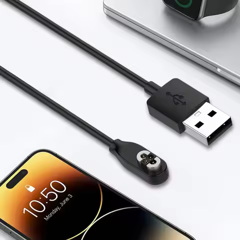 USB Magnetic Charging Cable 1M Replacement Charging Cable Charger Cord Headphones Charger for SHOKZ 