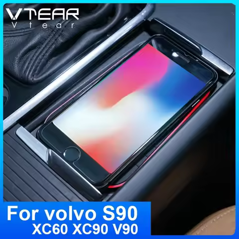 Car Wireless Charger For Volvo XC90 XC60 S90 V90 Accessories Interior Modification 15W Fast Phone Ch