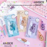 AMBER Correction Tape, Refillable Mini Dot Glue Tape, Scrapbooking Double-sided Paper Tape Corrector