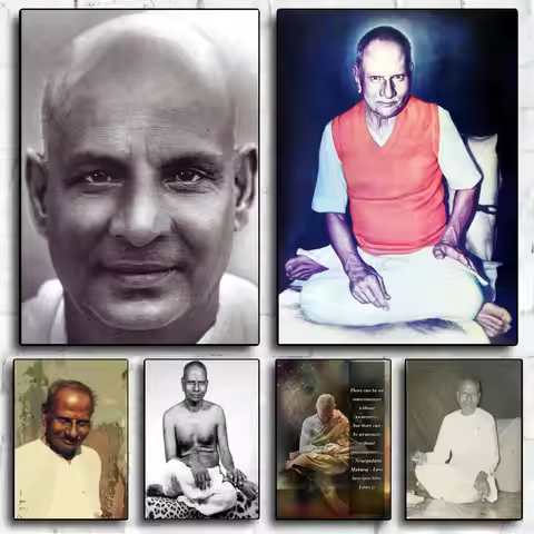 nisargadatta maharaj Poster Decorative Painting Canvas Poster Wall Art Living Room Posters Bedroom P