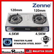Zenne Gas Cooker KGT501B 2 Burners KGT-501B - Homehero2u