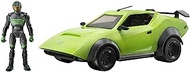 Fortnite FNT1020 Joy Ride Whiplash (Green), Vehicle with 4-inch Articulated Storm Racer Figure, Multi