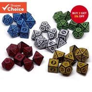 Classical style DND Dice Set Polyhedral Table Game Dice for Dungeons and Dragons Role-Playing TRPG D