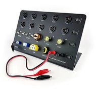 Auto Car Headlight Test Board HID Xenon LED Bulb T10 W5W Festoon C5W T20 7443 H1 H3 H7 H4 9005 Teste