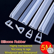 TS 5M Silicone Rubber Window Sealing F U h Corner Shape Door Weather Strip Draft Stopper For Shower 