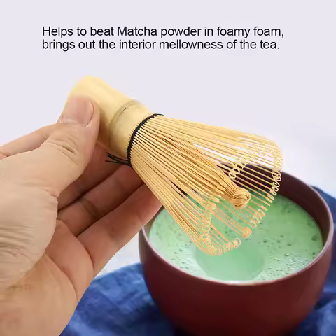 54/64/72/80 Prongs Japanese Ceremony Bamboo Matcha Practical Powder Whisk Coffee Tea Brush Tool Grin