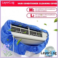 LAYOR Air Conditioner Cleaning Cover, Double Layer Fabric with Water Outlet Air Conditioner Water Ba