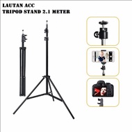 TRIPOD 2M HP KAMERA TRIPOD RING LIGHT KAKI STABILIZER 2 2.1 METER