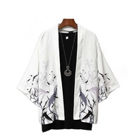 Japanese Kimono Men's Cardigan Haori Yukata Men's Samurai Kimono MF12