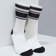 Premium Thick Long Panda Striped Socks Men's Socks Wanita Oldschool Socks/ Thick Socks Sports Socks