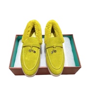 fdr Ready Stock - 24 Hour Shipping | Furry Loafers with Fleece Lining & Tassels | Fall/Winter Suede 