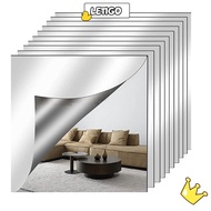 [LETIGO] 1pc Acrylic Mirror Sheet, DIY Craft Simple Non Glass Mirror Stickers,  1.6mm Thick Self Adh