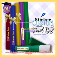 10pcs CUSTOM CERTIFICATE SCROLL / PLASTIC CERTIFICATE HOLDER FOR GRADUATION skrol sijil