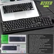 BISEN BK-916 USB Wired Keyboard Office Style For PC Laptop Gaming Computer Keyboard Basic