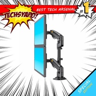 NORTH BAYOU H180 22" - 32" GAS-STRUT FLEXI MOUNT DUAL SCREEN DESKTOP