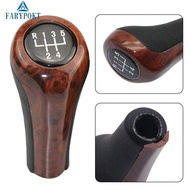FATY~Exquisite Peach Wood Grain Leather Shift Knob for BMW E30 E36 E46 E39 E34 Z3 E53
