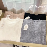 [REALPICT] Jiwoo Korean Style Cable Knit Sweater