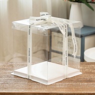 6"/8"/10"/12" 2Tier Transparent Cake Box 2 Tier Kotak Kek Kotak Hantaran 透明蛋糕盒 6 Inch 8 Inch 10 Inch 12 Inch Cake box