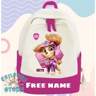 Children's BACKPACK School BACKPACK CUSTOM Picture PAW PATROL SKYE Unisex FREE Name