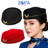 Adult Flight Attendant Hat Flight Attendant Hat Wanita Party Accessories Uniform Hat For Cosplay/ Fl