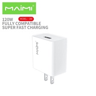 Maimi หัวชาร์จ 120W (รุ่นC80) ชาร์จเร็ว หัวชาร์จUSB 1พอร์ท อะแดปเตอร์ ปลั๊กชาร์จ ของแท้ 100%