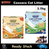 Bengy Cassava Cat Litter 2.5kg (Coconut & Original Scents Cat Litter)