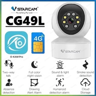 VSTARCAM CG49L 4G LTE SIM / CS49L WiFi / CS995Q-SP 5GHz WiFi SUPER HD 1296P 4MP กล้องวงจรปิดไร้สาย
