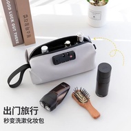 🔒[Multifunctional Anti-Lost Combination Lock Wallet Storage Bag] Travel Mini Camera Document Toiletr