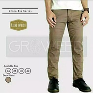 BIG SIZE 36-42 Impressive Malmo Chino Pants Jumbo SIZE - Dark Khaki, 36