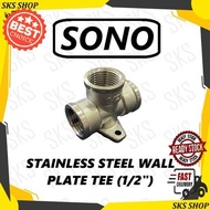 SONO Stainless Steel Wall Plate Tee (FFF)