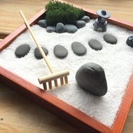 純自然 日式 禪庭 木盒 沙盤 枯山水 石燈 節日 送禮 小物 zen