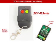 Autogate Remote Control Set - 2CH 433mhz / 2CH 330mhz Dip Switch Code Type (Wireless Remote & Receiv