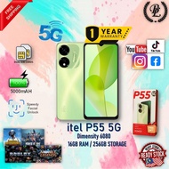 READY STOCK ( NEW ) ORIGINAL itel P55 5G | Dimensity 6080 | 16GB + 256GB 🚛 Fast Shipping 🚛