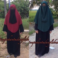 Set Tudung Labuh Koshibo + Purdah Half Koshibo