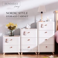 【In stock】HOMMBAY MIZU Series 2 / 3 / 4 / 5 Tier Bedside Drawer / Storage Cabinet / Bedside Table / Chest Drawers in 4 Sizes H4FH