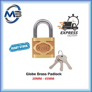 GLOBE BRASS PADLOCK (20MM - 45MM)