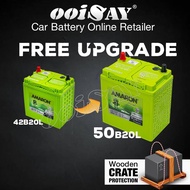 AMARON FLO NS40 | NS40ZL | 42B20L | 50B20L (MF) - 40AH - Car Battery - PERODUA Myvi HONDA City Jazz