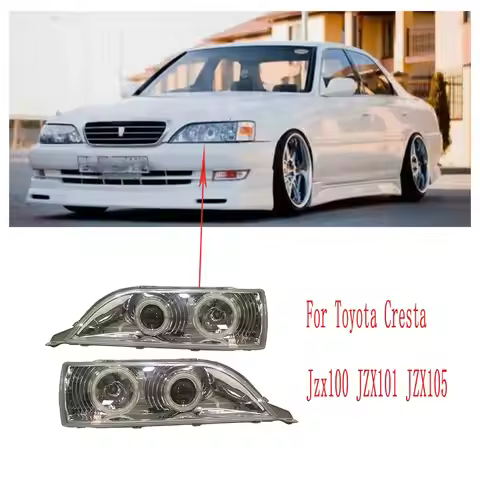 A Pair Car LED Headlight For Toyota Cresta Jzx100 JZX101 JZX105 GX100 LX100 1997 to 2000 Automobile 
