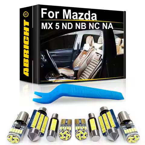 Car Interior LED Lights Canbus For Mazda MX5 MX 5 ND NB NC NA Miata MK1 MK2 MK3 1990 1997 2016 2017 